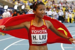 China's Liu Hong breaks the world record in race walking at the 2015 IAAF Race Walking Challenge in La Coruna, Spain.