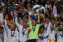 Real Madrid winning the 2014 UEFA Champions League.