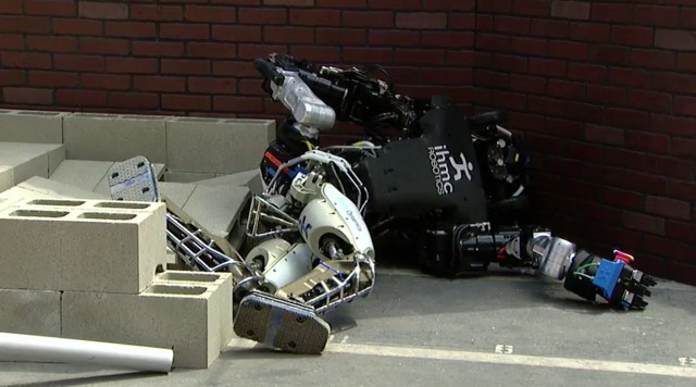 A video from DARPA's Robotic Challenge went viral for its poor falling robots.