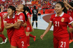 China midfielder Wang Lisi (#21) is one of the team leaders in offense.