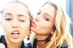 Miley Cyrus With Her Rumored Gay Lover, Stella Maxwell