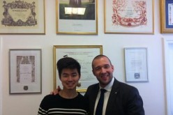 All smiles for young Taiwanese chef Hsing Lun-yi, who will start working for the French president in July.