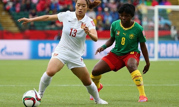 China's 1-0 win vs. Cameroon booked their way to the quarter-finals.