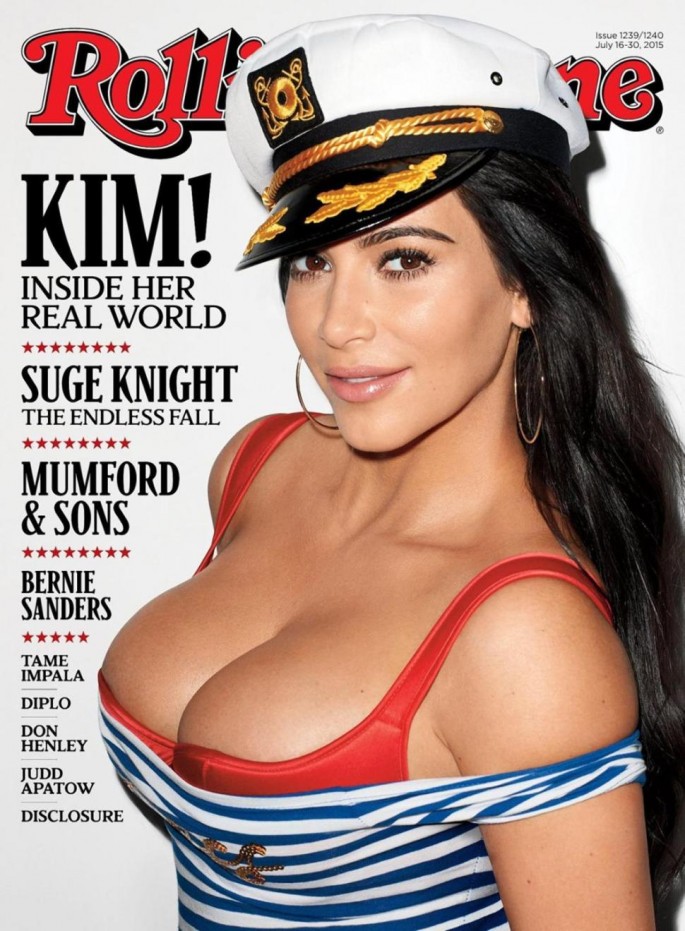 Kim Kardashian On Rolling Stone Cover Page