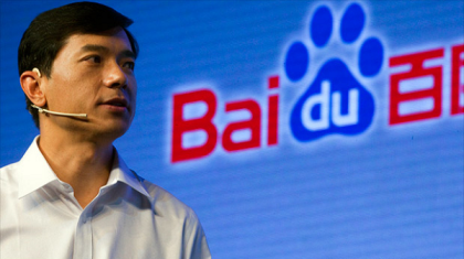Baidu CEO Robin Li speaks in one of the forums sponsored by the company.