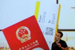 Hugo Barra, vice president of international operations for Chinese smartphone maker Xiaomi, speaks before reporters at a news conference in Sao Paulo, Brazil, on June 30, 2015.