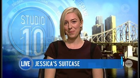 Jessica Rudd appeared on a Brisbane morning TV show for the Kiss Goodbye to MS campaign on May 28.