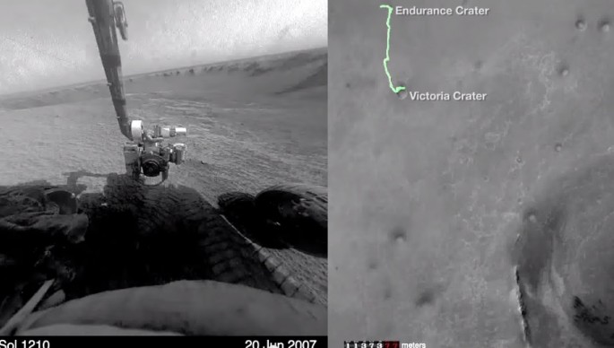 NASA releases a video of Opportunity rover's 11 year journey on Mars.