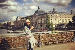 Russian tennis champ Maria Sharapova finds time to soak in the sights even while on a tennis tour.