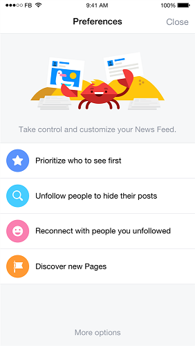 Facebook See First screenshot