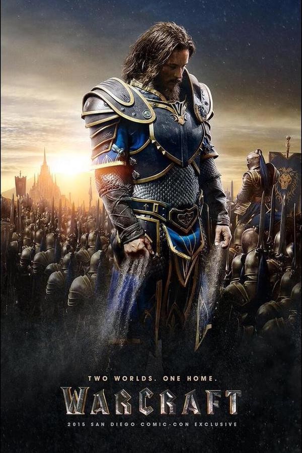 Warcraft poster featuring Lothar, the human, played by Travis Fimmel.