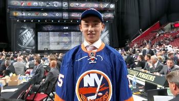 Andong Song made history after being selected by the New York Islanders as defenseman in the draft by the NHL last month.