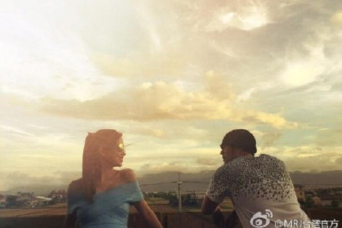 Pop singer Jay Chou with his wife Hannah Quinlivan in northeast Taiwan.