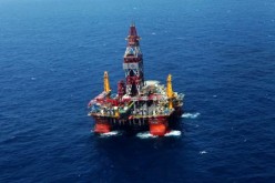 One of China's oil platforms in the East China Sea.