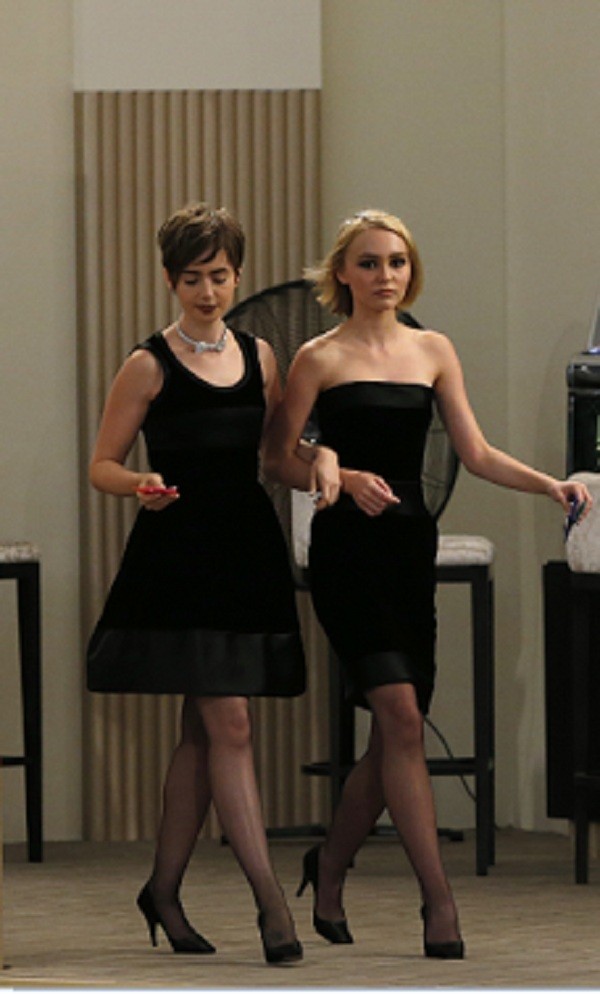 Lily-Rose Depp and Lily Collins walk for Chanel Haute Couture show