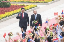 President Xi Jinping and Governor-General Jerry Mateparae during the welcoming ceremony held on July 21, 2015.