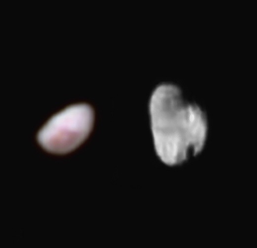 Pluto's tiny moons, Nix and Hydra show their true colors and surprising features to the New Horizons probe.