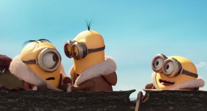 Minions Stuart, Kevin and Bob are the stars of the film "Minions."