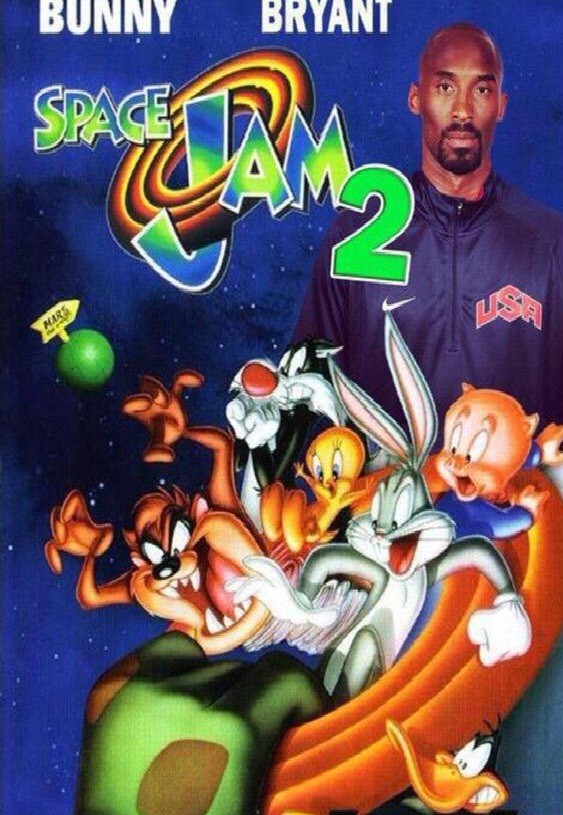One of the fan posters for the planned "Space Jam" sequel features basketball icon Kobe Bryant.