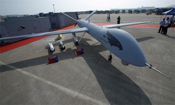 A Yilong drone on display is only one of the vast army of drones being developed by China.