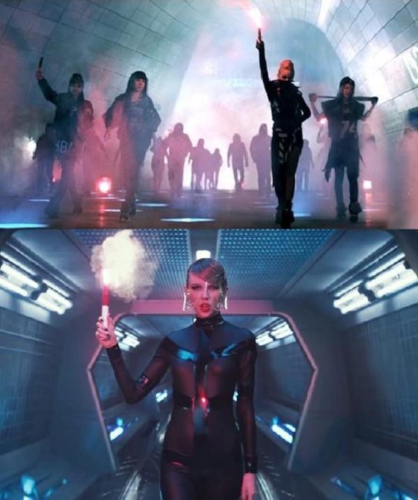 2NE1's "Come Back Home" music video is said to be the inspiration of Taylor Swift's "Bad Blood" music video.