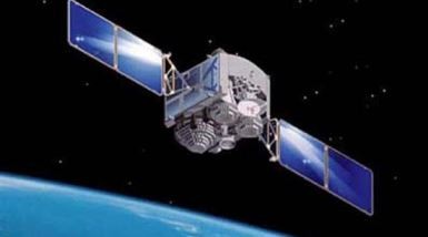 An artist's concept of China's satellite from the homegrown Beidou Navigation System.
