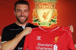 Liverpool's Rickie Lambert when he joined the club at £4.5m 