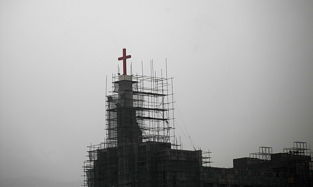 The local government in Zhejiang issued a regulation earlier this year regarding the display of crosses on church roofs.