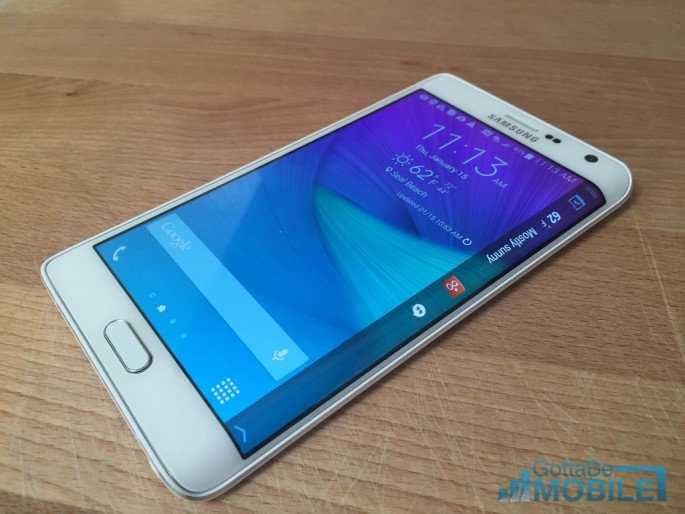 The anticipated Samsung Galaxy Note 5 with a flexible display. 