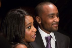 Bobbi Kristina Brown (L) and Nick Gordon attend the opening night of ''The Houstons: On Our Own'' in New York October 22, 2012.