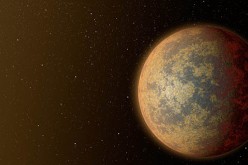 This artist's rendition shows one possible appearance for the planet HD 219134b, the nearest rocky exoplanet found to date outside our solar system. 