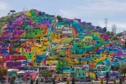Residents of Pachuca’s Las Palmitas neighborhood teamed up with muralists to create a giant mural that has changed the character of the place.