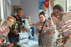 Ghostbusters stars visit patients in Boston