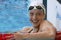 American swimming star Katie Ledecky was one of the three swimmers who broke new world swimming record in Kazan.