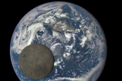 This image shows the far side of the moon, illuminated by the sun, as it crosses between the DSCOVR spacecraft's Earth Polychromatic Imaging Camera (EPIC) camera and telescope, and the Earth - one million miles away.