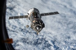 The Soyuz TMA-15M spacecraft undocked from the Rassvet module on the International Space Station on June 11, 2015. 