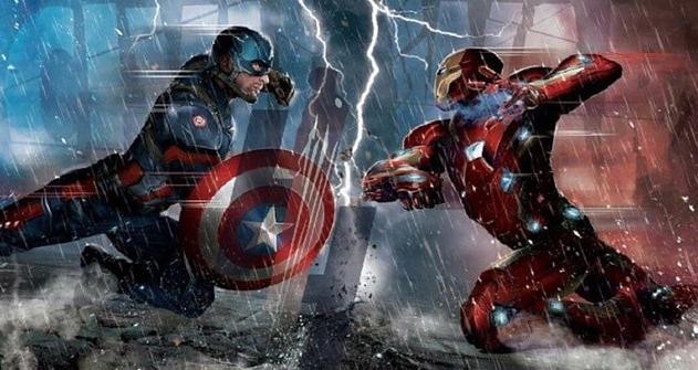 Captain America battles Iron Man in Joe Russo and Anthony Russo's "Captain America: Civil War."