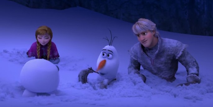Anna, Olaf, and Kristoff were searching for Elsa in "Frozen."