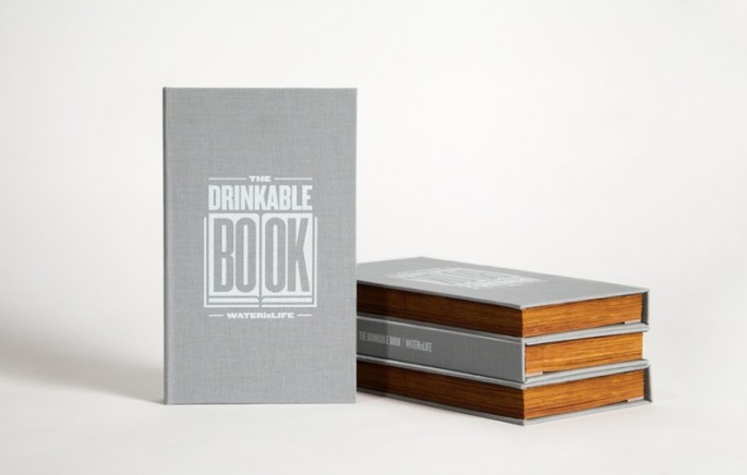 The "drinkable book" can filter contaminated water into clean, drinkable water. 