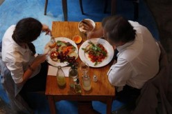 couple eating a meal