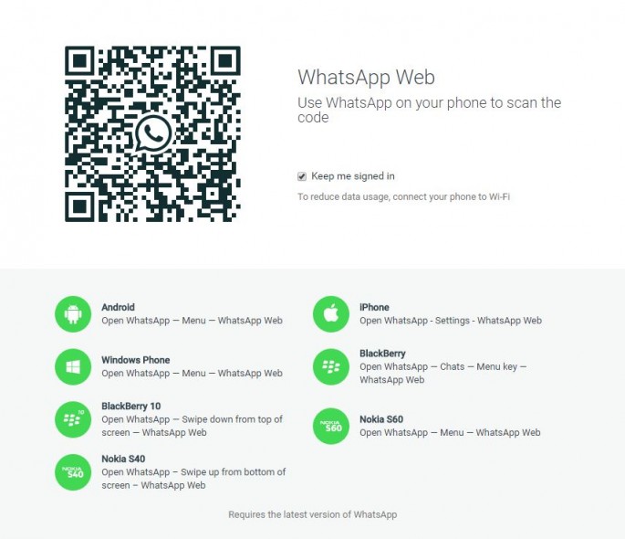WhatsApp Web Released For iOS