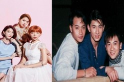 From left: Emily Song, Tia and Puff of Dream Girls, and Julian Chen, Nicky Wu and Alec Su of Xiao Hu Dui/Little Tigers.