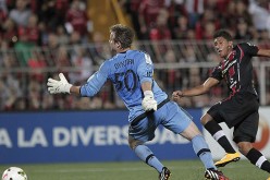 DC United goalkeeper Andrew Dykstra in action.