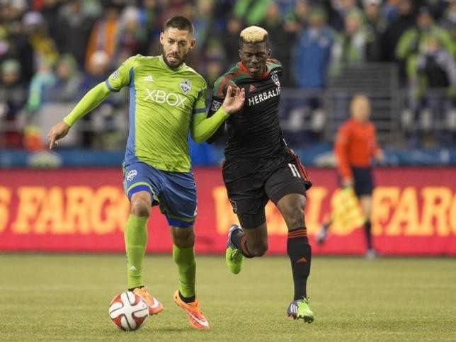 Seattle Sounders forward Clint Dempsey (L) remains unavailable with an injury.