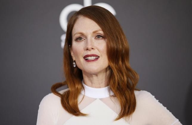Julianne Moore arrives at the Hollywood Film Awards in Hollywood, Calif., in 2014.