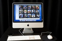 Apple Inc.'s new iMac is put on display at their headquarters in Cupertino, California.