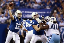 Indianapolis Colts quarterback Andrew Luck (#12)