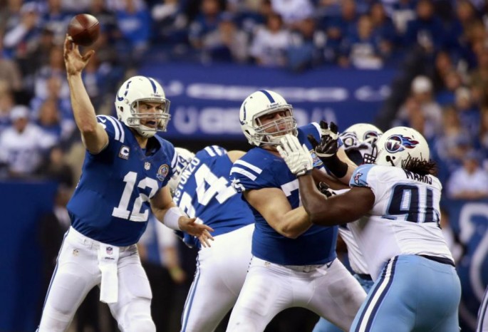 Indianapolis Colts quarterback Andrew Luck (#12)