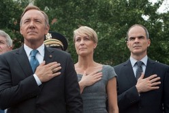 Frank (Kevin Spacey), Claire (Robin Wright) And Doug Stamper (Michael Kelly) In 'House of Cards'