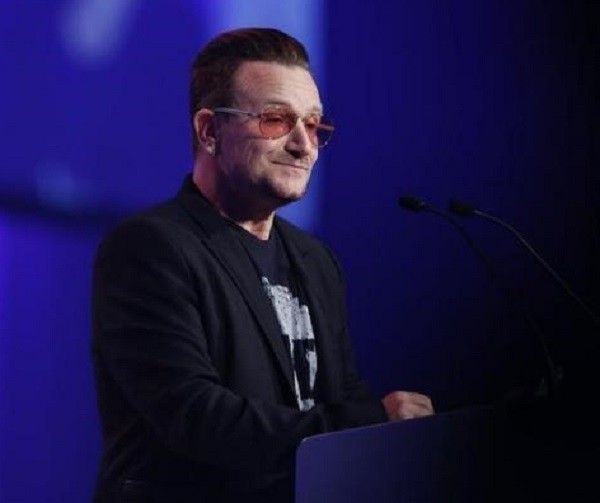 Singer Bono of U2 speaks at the European People's Party (EPP) Elections Congress in Dublin March 7, 2014.